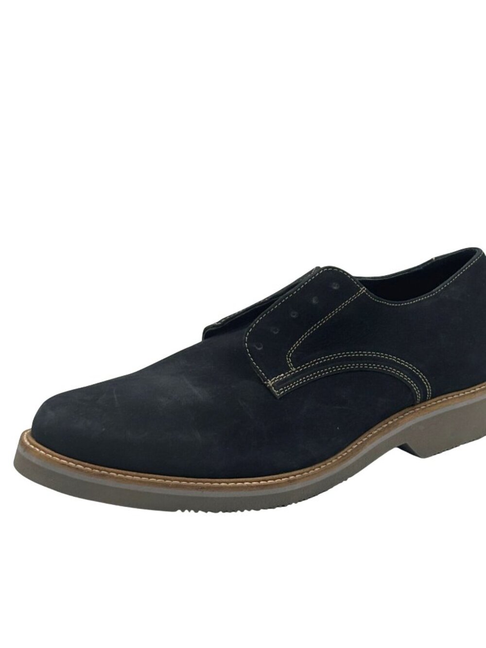 14th & Union Men’s Suede Casual Oxfords, Navy, Size 11